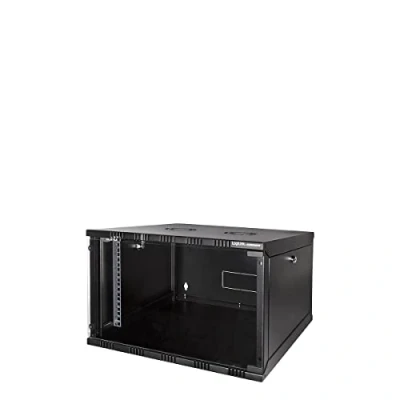 Abbildung von LogiLink W06A54B ECO Wandschrank 6HE (560mm Tiefe), Flat Pack (unmontiert), 48,26 cm (19 Zoll) schwarz