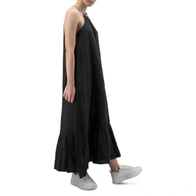 Abbildung von Replay Damen Kleid Kurzarm aus Leinen, Blackboard 099 (Schwarz), L