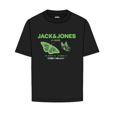 Abbildung von JACK&amp;JONES Herren JCOTEXT Cotton Tee SS Crew Neck FST T Shirt, Black, XS