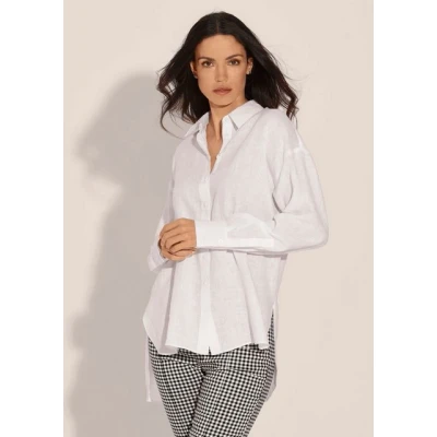 Abbildung von MADELEINE Hemdbluse Leinenhemd im Oversize Look