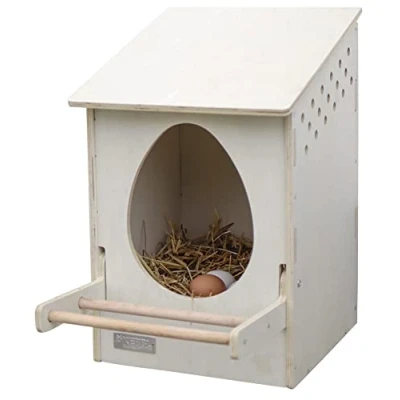 Abbildung von Kerbl Kleintierstall Legenest aus Holz, 51x34x53 cm