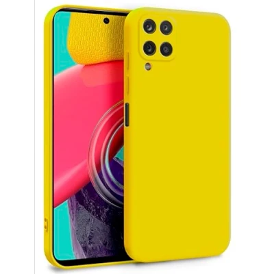 Abbildung von MyGadget Hülle für Samsung Galaxy M53 5G Zweilagige Handyhülle mit Kameraschutz Cover Innenfutter &amp; Silikon außen Gelb