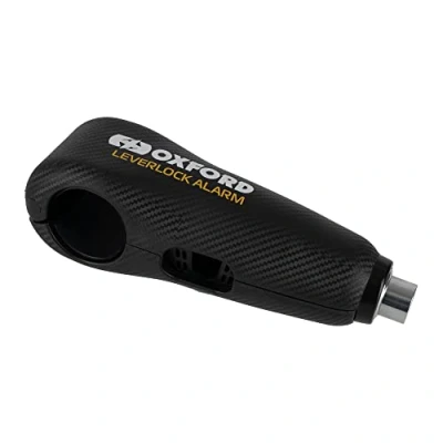 Abbildung von OXFORD Products LeverLock Motorrad Sicherheitsalarm, Schwarz