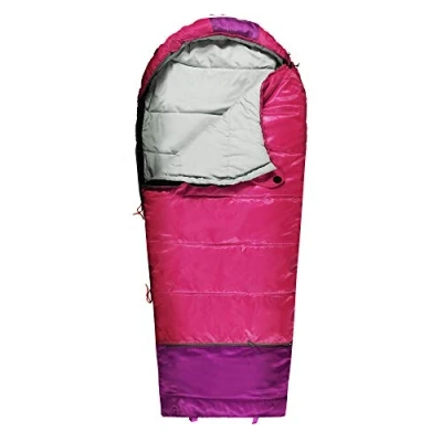 Abbildung von REDCAMP Mumienschlafsack Schlafsack für Kinder Mädchen Jungen, 3 4 Jahreszeiten Kinderschlafsack Camping Outdoor Wandern Rucksackwandern, Rosa 2.4 Pfund Füllung
