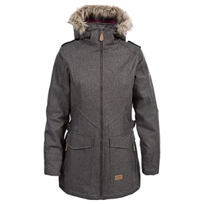 Abbildung von Trespass Damen Wasserdichte Jacke mit Abnehmbarer Kapuze EVERYDAY, Khaki, XXS, FAJKRAK20003 FAJKRAN20012_KHAXXS