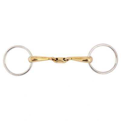 Abbildung von BR Doppelt gebrochene Wassertrense Soft Contact gebogenes Mundstück 16mm 12,5 1 Farbe