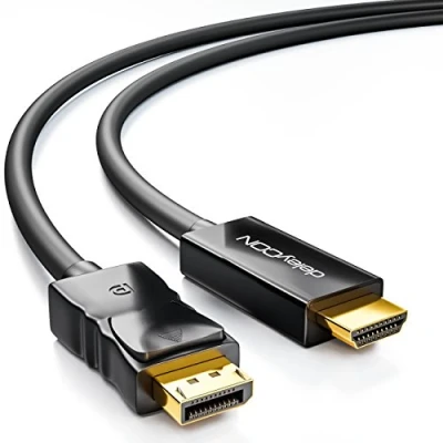 Abbildung von deleyCON 3m DisplayPort zu HDMI Kabel 1080p / 3D Audioübertragung Video