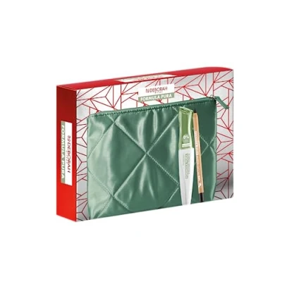 Abbildung von Deborah Milano Idee Geschenkbeutel, reine Formel, inkl. Mascara Volumen und Stärke Bleistift für Augen, Formel Pure BIO Nr. 01 Schwarz,