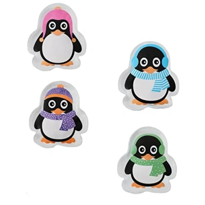 Abbildung von Spetebo Handwärmer Taschenwärmer Pinguin wiederverwendbar, Set 4 tlg., verschiedene Motive, Kinder für unterwegs