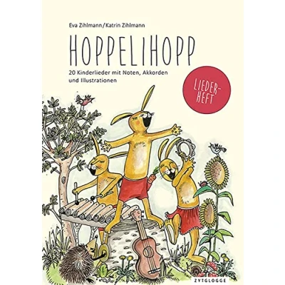 Abbildung von Hoppelihopp Liederheft: 20 Kinderlieder mit Noten, Akkorden und Illustrationen
