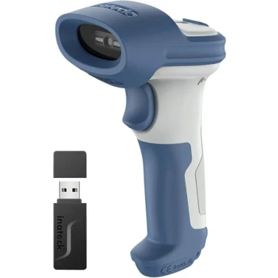 Abbildung von Inateck Wireless Barcode Scanner 2D, Bluetooth 5.0, 2.4Ghz Handscanner