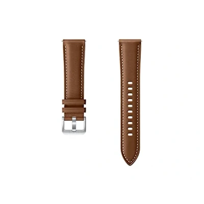 Abbildung von Original Leather Band Braun für die Samsung Galaxy Watch Active 2 / 3 41mm Armband Echtleder
