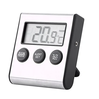 Abbildung von Digitales Kühlschrank thermometer, thermometer mit Hochtemperaturspeicher und Alarmfunktion LCD AnzeigeThermometer