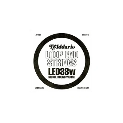 Abbildung von D&#039;Addario LE038W Nickel Wound Saiten mit Loop End 0,96 cm (,038 Zoll) Einzelsaite