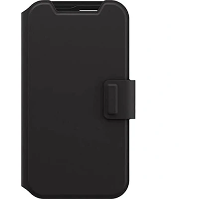 Abbildung von Samsung Galaxy S22 Hülle Kunstleder OtterBox Klapphülle Handyhülle Schwarz Shockproof/Stoßfest