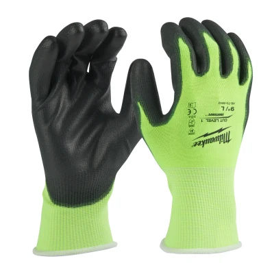 Abbildung von Milwaukee 4932479918 Handschuhe Hohe Sichtbarkeit und Schnittschutz, Level, L/9 Größe