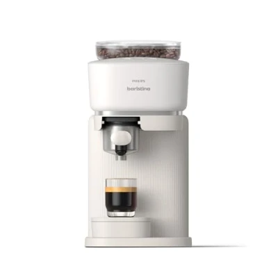 Abbildung von PHILIPS baristina Espressomaschine &quot;Baristina BAR300/00 mit Mahlwerk für ganze Bohnen&quot;, 16 bar Pumpendruck, Naturweiß​