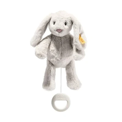 Abbildung von Steiff Kuscheltier Hase Hoppie My first Spieluhr 26 cm hellgrau 242465