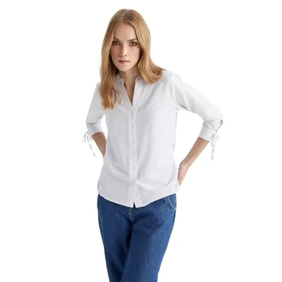 Abbildung von DeFacto Damen I5280AZ Shirt, Off White, XL