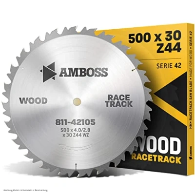 Abbildung von Amboss Werkzeuge Kreissägeblatt HM 500 x 4/2.8 30 Z44 WZ, mm (Bohrung) WZ (Zahnform) positiv (Zahnstellung) 2, 9, 462, 10, 60