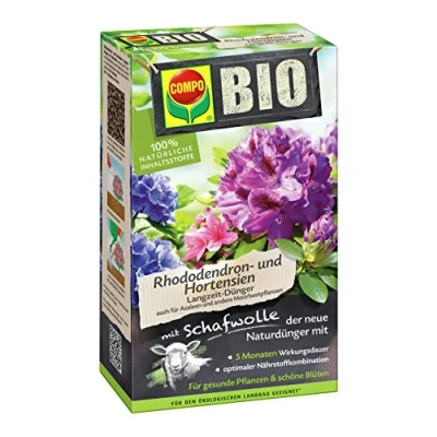 Abbildung von Compo Bio Rhododendron Langzeit Dünger mit Schafwolle 2 kg