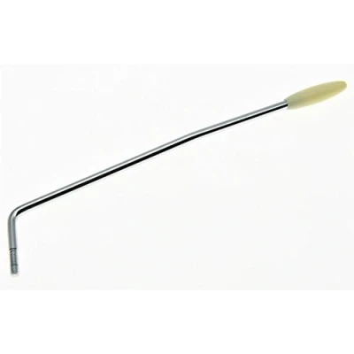 Abbildung von KAISH ST Tremolo Arm für Gitarre, Chrom mit cremefarbener Spitze Fender