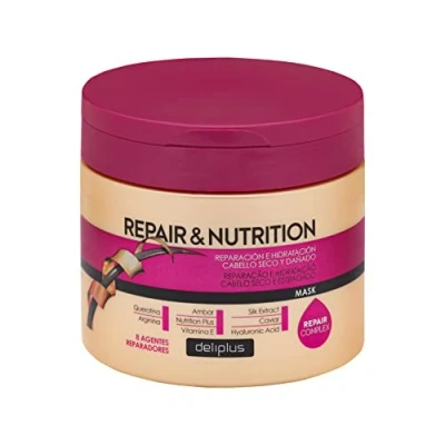Abbildung von Repair &amp; Nutrition Deliplus Maske für trockenes und strapaziertes Haar mit 8 Reparaturmitteln