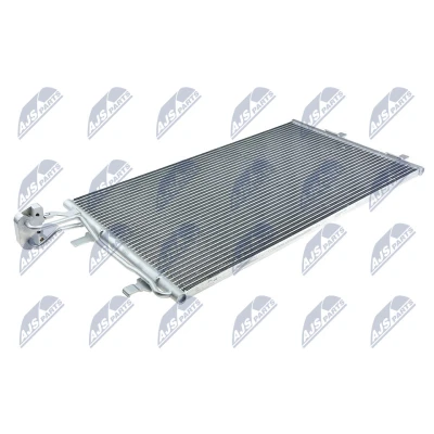 Abbildung von NTY CCS VV 010 Klimakondensator ohne Trockner Aluminium 660mm VOLVO: V50, C30, C70 2 Cabriolet