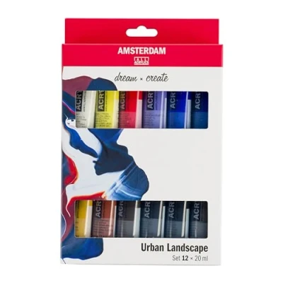 Abbildung von Amsterdam Standard Series acrylic paint urban landscape set 12 x