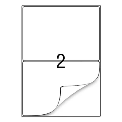 Abbildung von 100 Blatt Universal Etiketten Aufkleber DIN A4 200 Selbstklebend 210 x 148 mm Adressetiketten Geeignet für Laser/Inkjet/Kopierer Einsetzbar