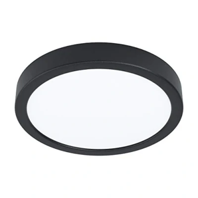 Abbildung von Eglo 99263 Aufbauleuchte FUEVA 5 schwarz rund H:2,8 Ø:21cm dimmbar 3000K