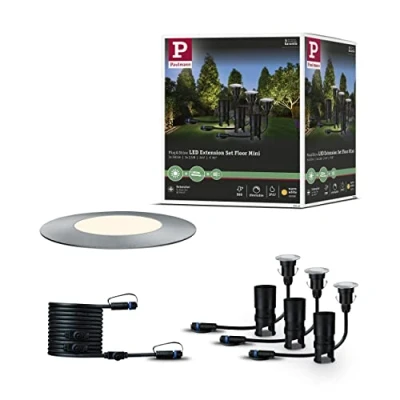 Abbildung von Paulmann LED Einbauleuchte &quot;Plug &amp; Shine&quot;, 3 flammig, Leuchtmittel Modul fest integriert, Modul, Deckenleuchte Stoff, Textil, Ø32cm, Wohnzimmerlampe