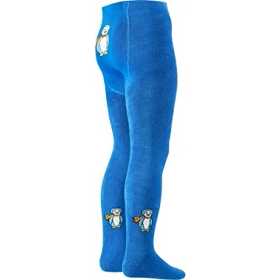 Abbildung von Playshoes Jungen Thermo Pinguin Strumpfhose, Blickdicht, blau, 62/68
