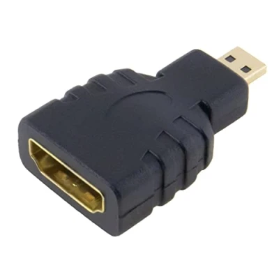 Abbildung von SeKi HDMI Adapter A Buchse auf Micro D Stecker, Stecker; vergoldete Anschlüsse Schwarz, 85116