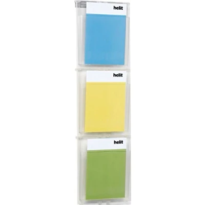 Abbildung von helit H6810702 Wanddisplay „the placativ“ 3 Taschen, DIN A4, glasklar