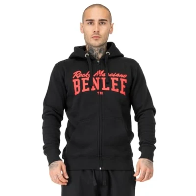Abbildung von Benlee Kapuzen MIT Normale Passform Vitalino Sweatjacke, Herren, Größe: 3XL, Black red