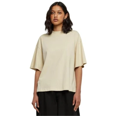 Abbildung von Urban Classics Organic Heavy SLIT Tshirt basic, Damen, Größe: 3XL, Sand
