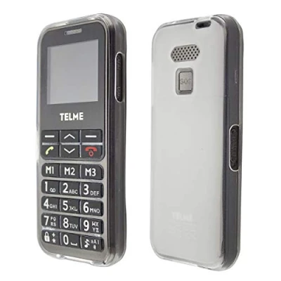 Abbildung von caseroxx TPU Hülle kompatibel mit Telme C150 / C151, Handy Tasche (TPU in weiß transparent)
