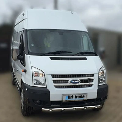 Abbildung von Recambo EDELSTAHL GRILL LEISTEN CHROM passend für FORD TRANSIT 6 BJ 2006 2013 2 TLG, MASSIV