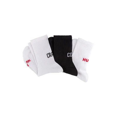 Abbildung von HUGO Underwear Freizeitsocken &quot;3P QS MESSAGES CC W&quot;, (Packung, 3 Paar, 3er Pack), mit Logoschriftzug