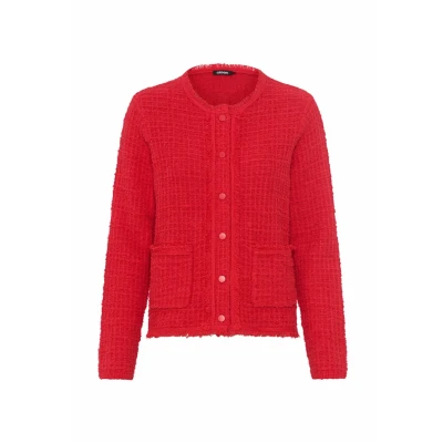 Abbildung von Olsen MIT Druckknopfleiste Strickjacke, Damen, Größe: 38, Rot