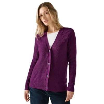 Abbildung von Cecil Leichter Sweatjacke, Damen, Größe: Medium, Lila