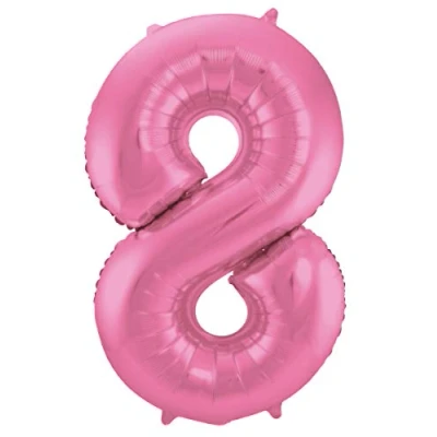 Abbildung von Ballonfolie 8 Matt Pink 86 cm