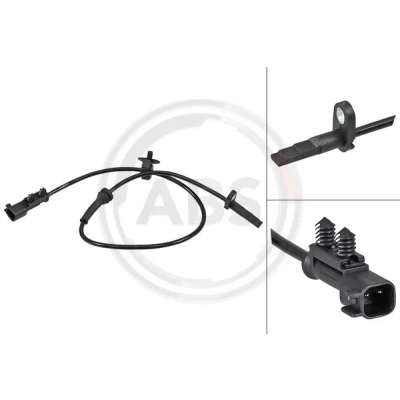 Abbildung von A.B.S. 30182 ABS Sensor aktiver 665 schwarz TESLA: Model S