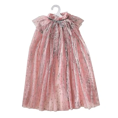 Abbildung von Ginger Ray Girls Blush Pink &amp; Silver Sparkle Fairy Princess Cape for Christmas Costume Parties