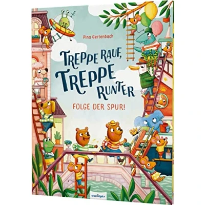 Abbildung von Treppe rauf, runter Folge der Spur!: Suchbilder ab 4 Jahren
