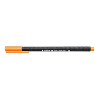 Abbildung von STAEDTLER 334 55 Triplus Fineliner (Dreikant, Superfeine, Metallgefasste Spitze, Linienbreite ca. 0,3 mm, 10 Stück) erdgrün