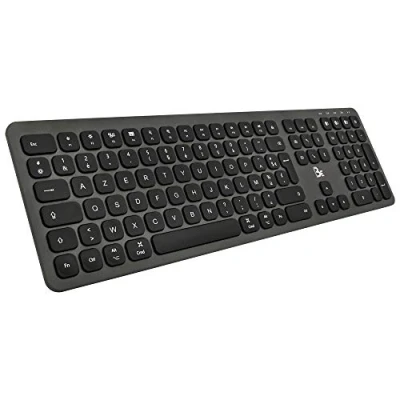 Abbildung von BlueElement Keyboard für Mac Bluetooth Tastatur Mac, kabellos, wiederaufladbar, ultradünnes Design aus Aluminium, leise, 90 Stunden Laufzeit, &amp; iPad AZERTY 2024