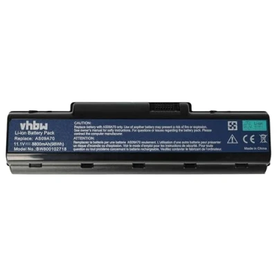 Abbildung von vhbw Akku Ersatz für Acer AS09A36, AS09A70, AS09A41, AS09A56, AS09A61, AS09A31, AS09A51 Notebook (8800 mAh, 11,1 V, Li Ion)