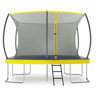 Abbildung von Zero Gravity Gartentrampolin Trampolin 366x244cm inkl. Leiter bis 130kg für zu 3 Kinder, 305 x 213 cm, 366 244 457 cm